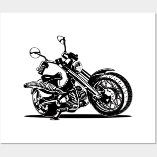 Cartoon Motorcycle Posters and Art